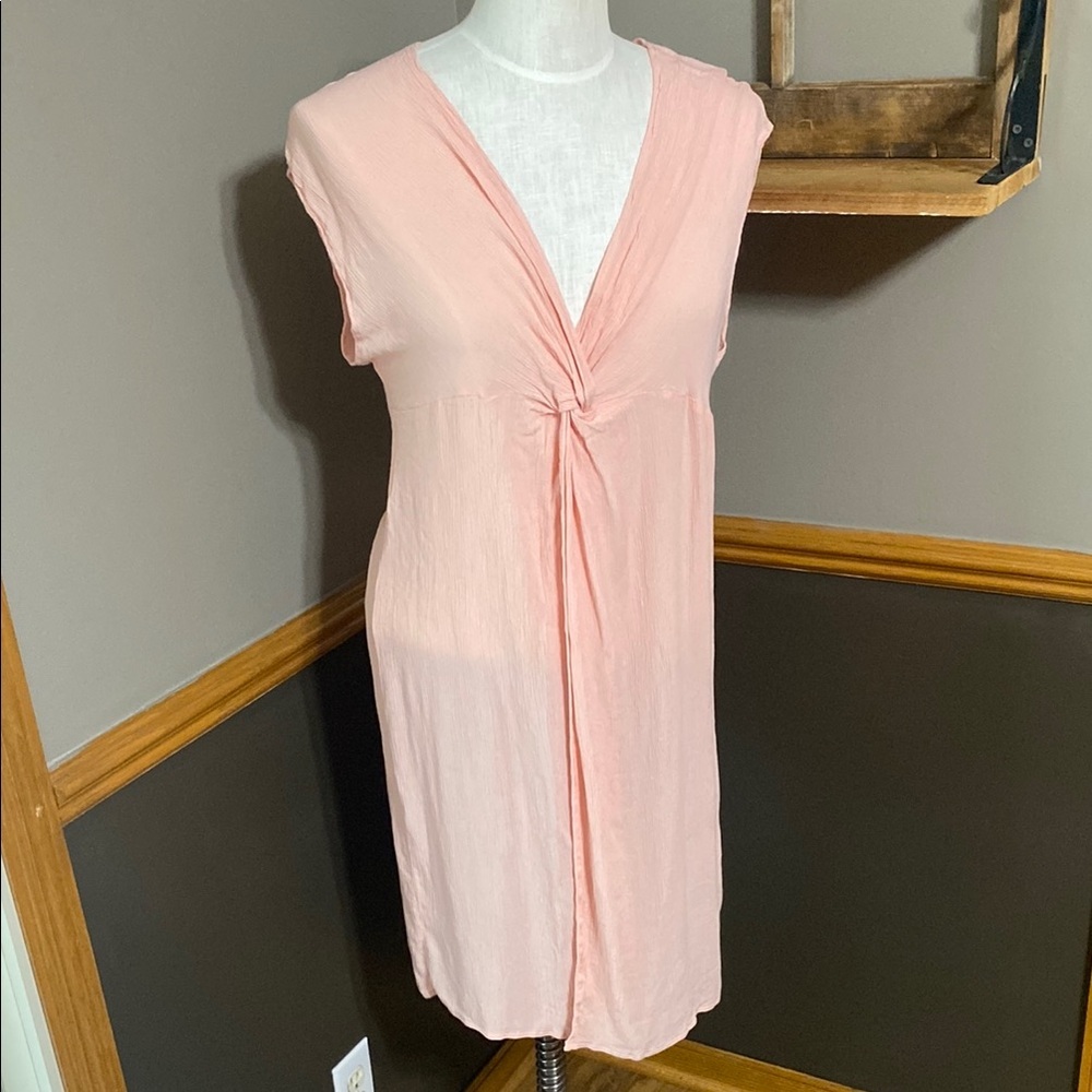 Kona sol sheer Light Pink Sleeveless swim suit cover up size medium